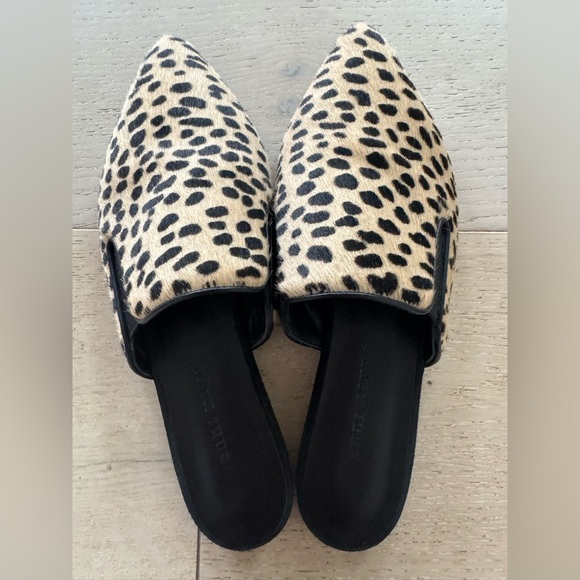 Jenni Kayne Cheetah Pony Hair Mules Tan Size 8 - Picture 3 of 7